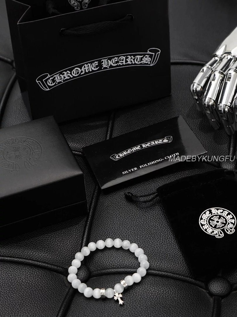 【A+ Item ID 8374 Chrome-Hearts- Crow Heart (Classic Opal Bracelet Sterling Silver) - Image 33