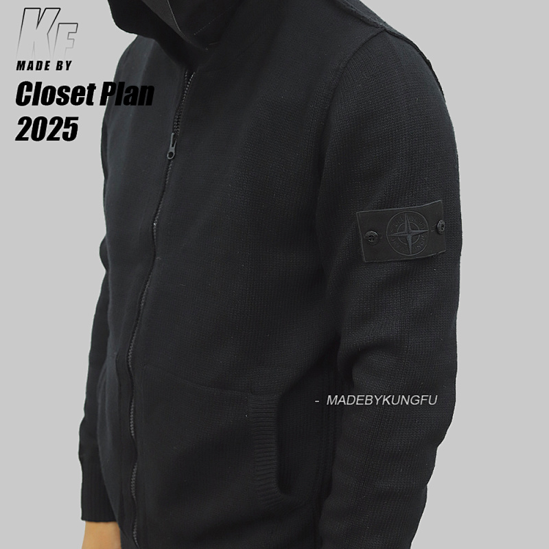 Other SI Ghost 100% Wool Knit Zip Hoodie Very Thick, photo 1
