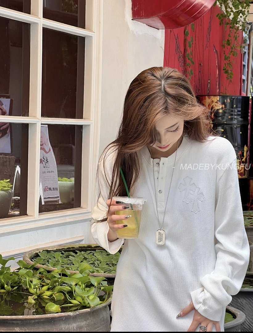 【A+ Crow Heart Waffle Long Sleeve - Image 35