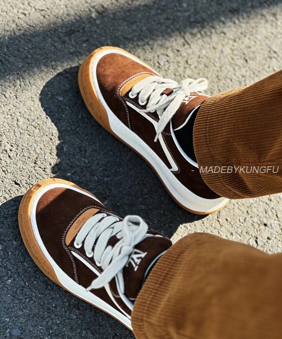 【A+ Item ID 9036 1V High End Custom Tilted Suede Calf Leather Round Toe Lace Up Biscuit Shoes Low T - Image 10