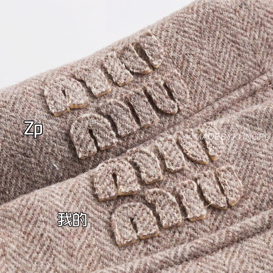 【A+ Item ID 8035 M1U-Miu-2024-Ss-Herringbone Wool Harrington Jacket (Stand Collar Work) - Image 38
