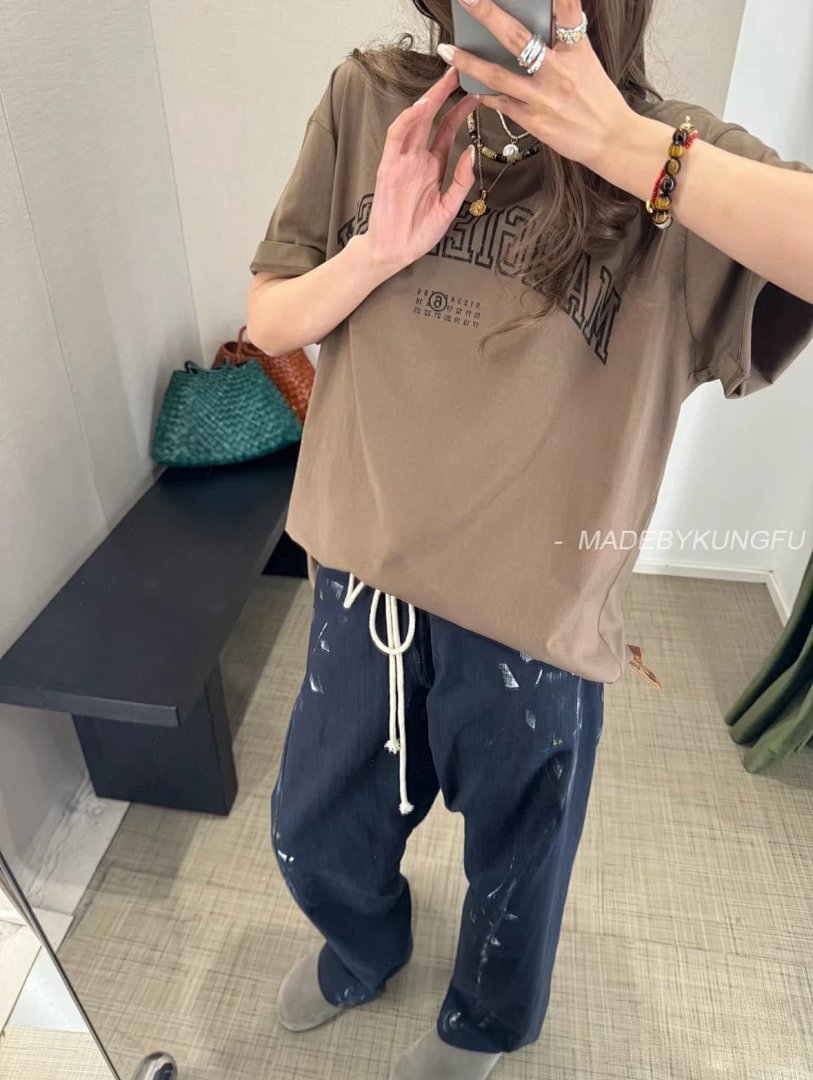 【A+ Item ID 8325 Magira SS25-6 Printed Straight Tube Round Neck Short Sleeved Shirt _Fi - Image 34