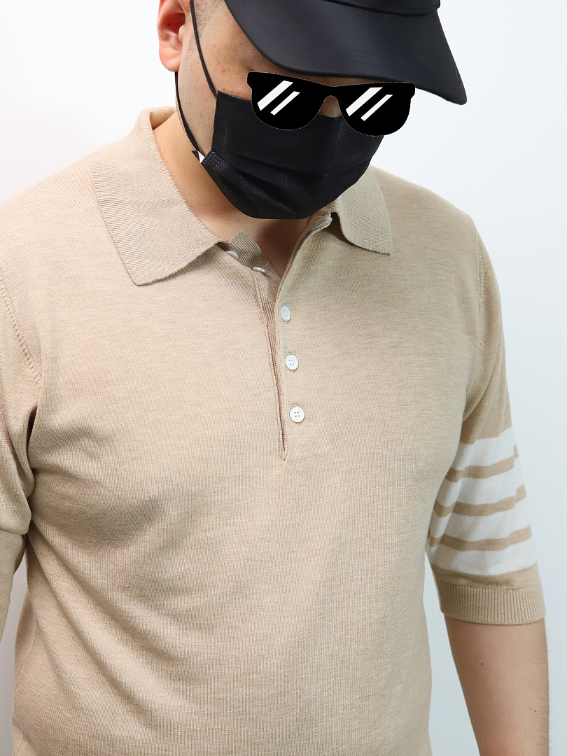 Other TB Mulberry Silk Wool Blended Knitted Polo - Image 5
