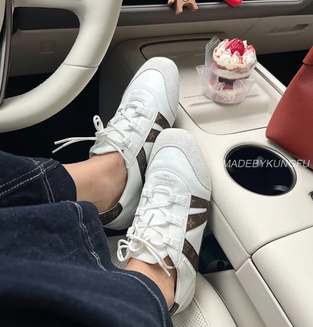 【A+ Item ID 9066 1V Seven Color Optional Sneakerina Imported Lambskin German Training Shoes - Image 9