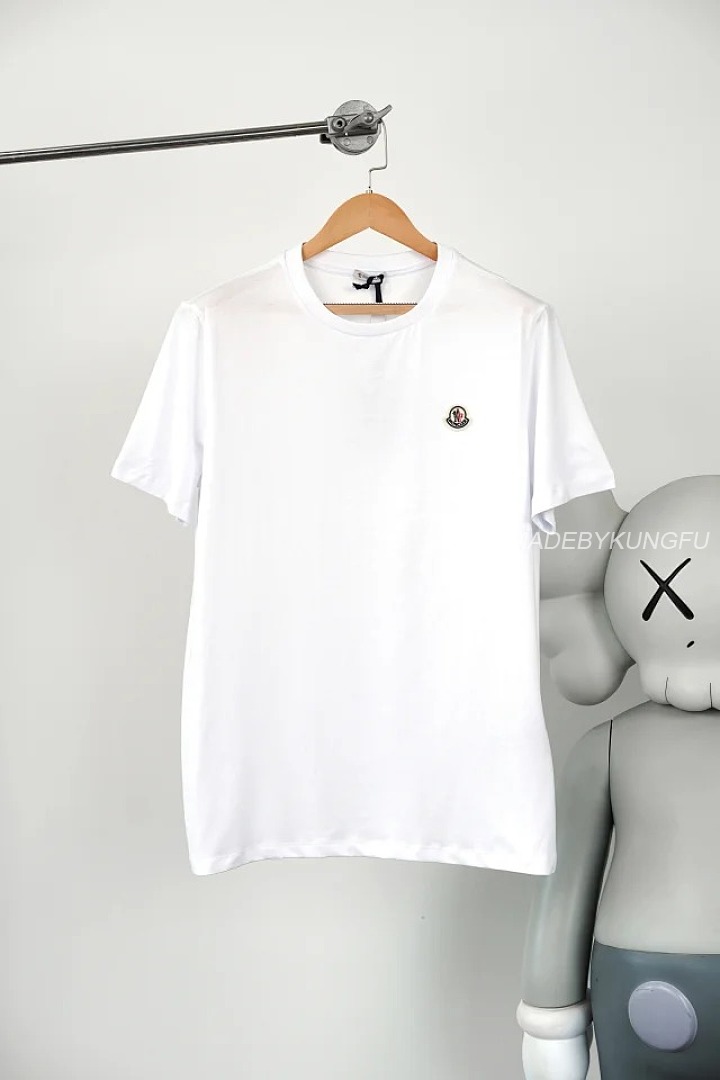 【A+ Item ID 9039 Mon Basic Black And White Gray Short Sleeved Custom Logo Solid Color Round Neck Sh - Image 31