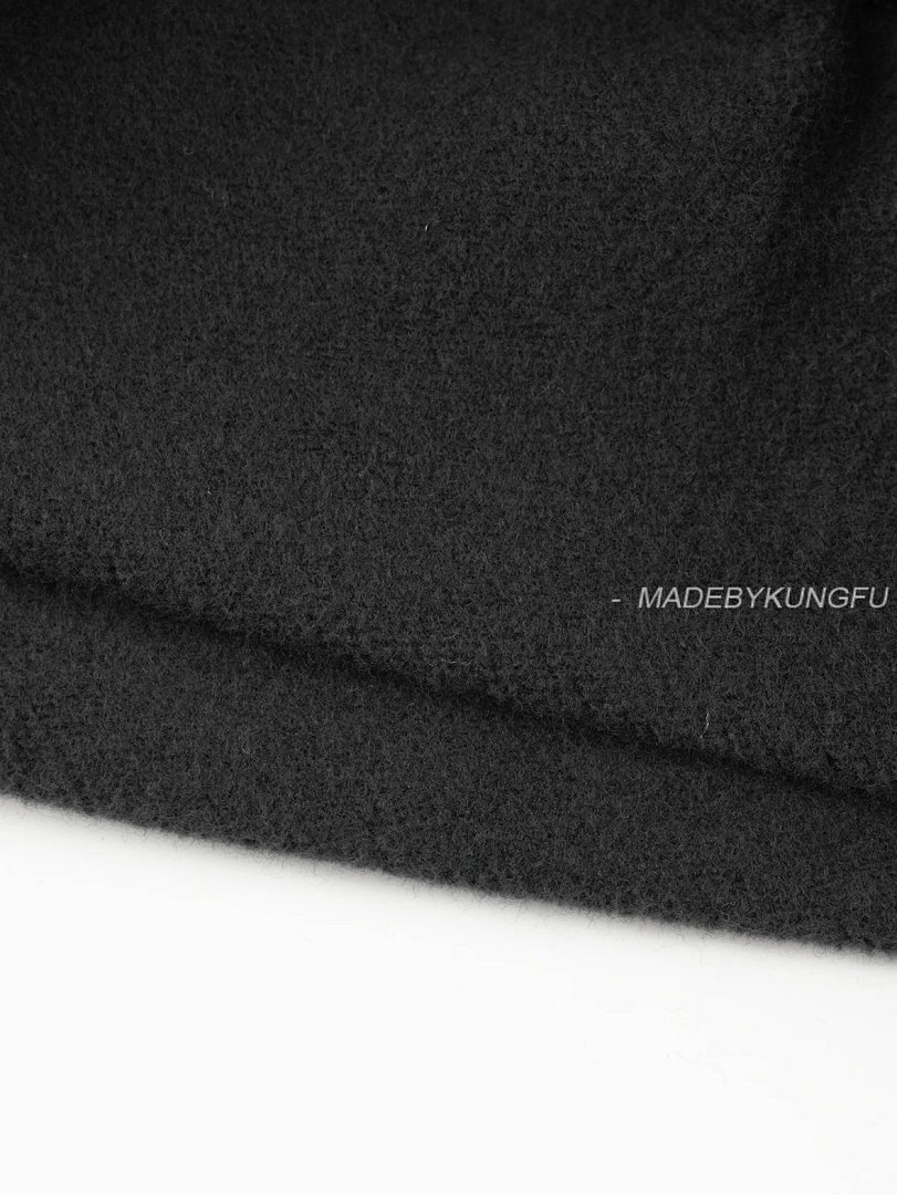 【A+ Item ID 8067 Alo-Logo Logo Crew Neck Loose Long Sleeve Sweatshirt (Black White) - Image 5