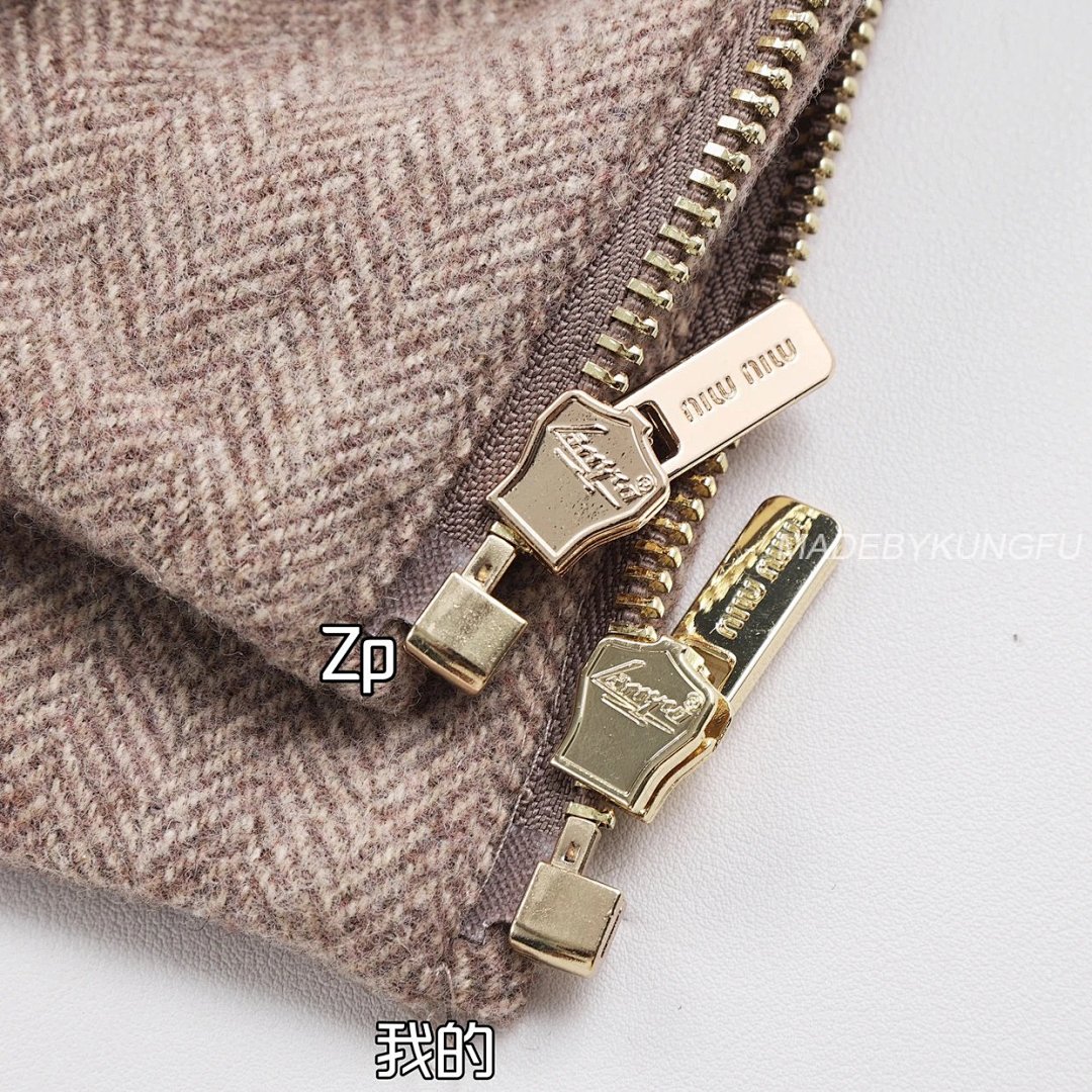 【A+ Item ID 8035 M1U-Miu-2024-Ss-Herringbone Wool Harrington Jacket (Stand Collar Work) - Image 33