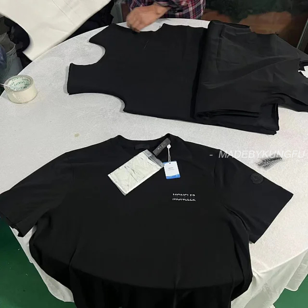 【A+ Item ID 9048 Mon Customized Logo Imported Hot Stamping Material Cotton Jensen Knitted Roun - Image 19