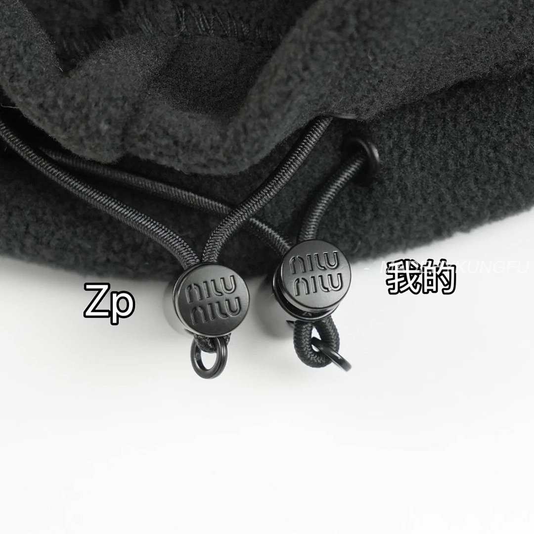 【A+ Item ID 8043 Miu FW25 Chinese Valentine's Day Cotton Logo Hooded Fleece Zipper - Image 16