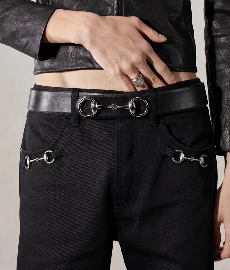 Other GU Horsebit1955 Leather Belt - Image 7