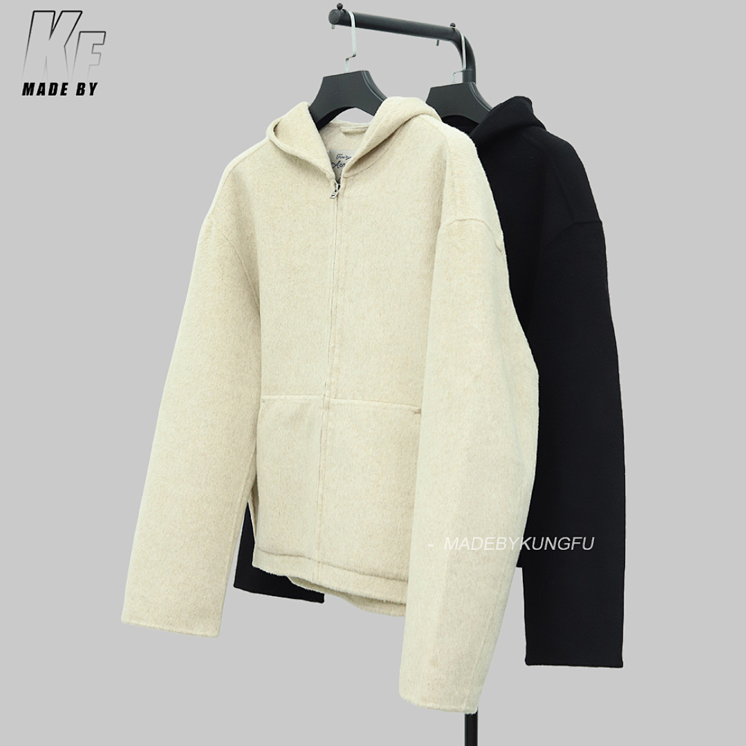 Other Acne Cashmere Wool Blend Double-Sided Zip Hoodie - Image 19