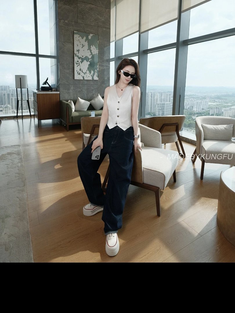 【A+ Item ID 8415 Xiaoxiang 5525 Glasses _Adjustable Degree_ Leg Logo Irregular Sunglass - Image 22