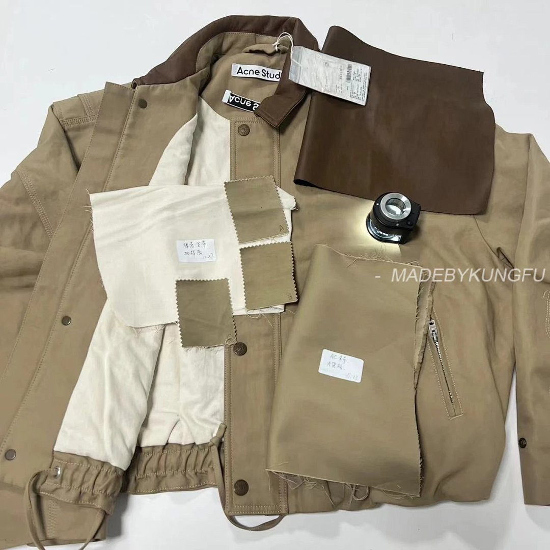 【A+ Item ID 8008 Acne-“ Leather Collar ”SS25 Solid Color Pocket Zipper Snap Button Jack - Image 47
