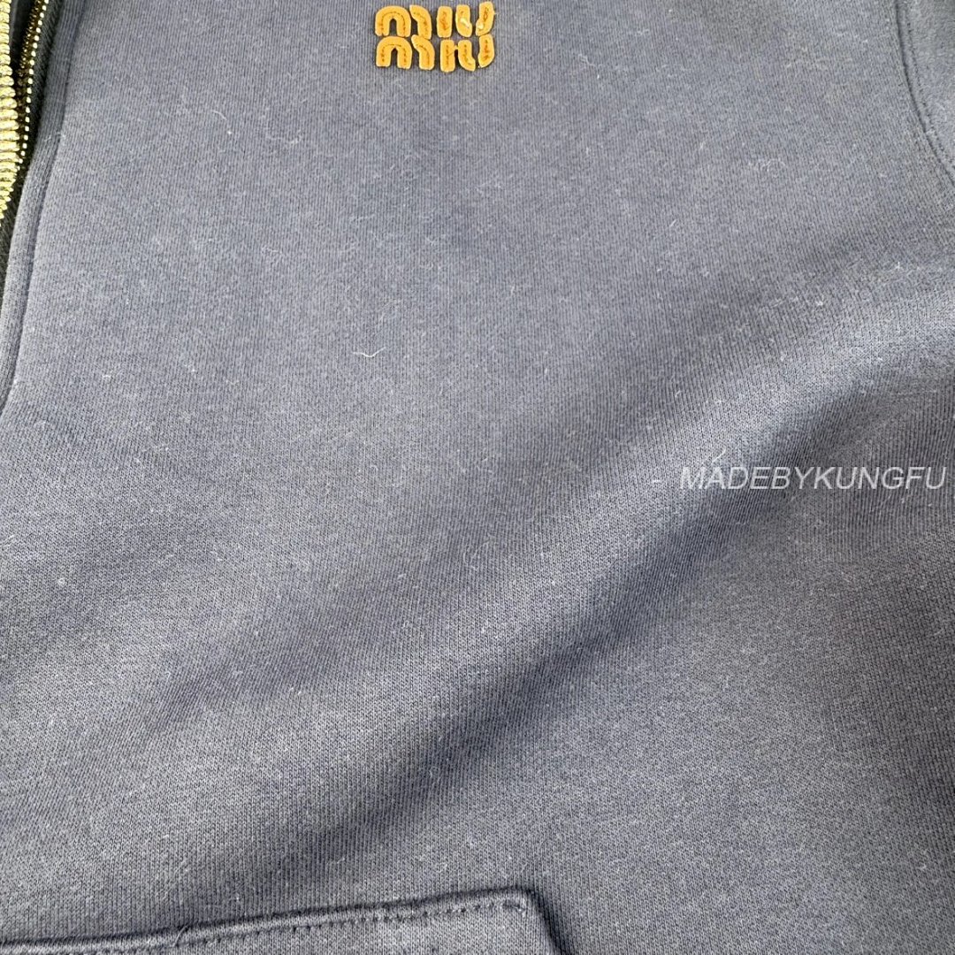 【A+ Item ID 8044 Miu SS24- Custom Hardware (Letter Logo Printed Zip Hooded Long-Sl) - Image 31