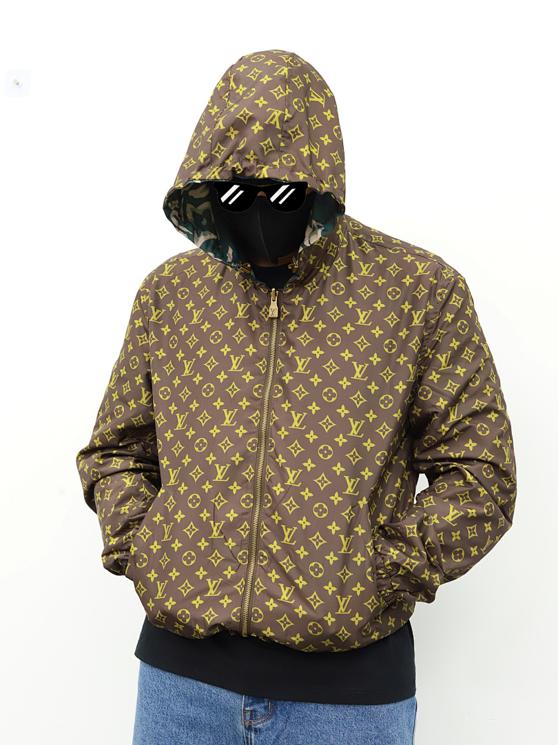 Christian Louboutin 1V Camouflage Reversible Windbreaker - Image 6