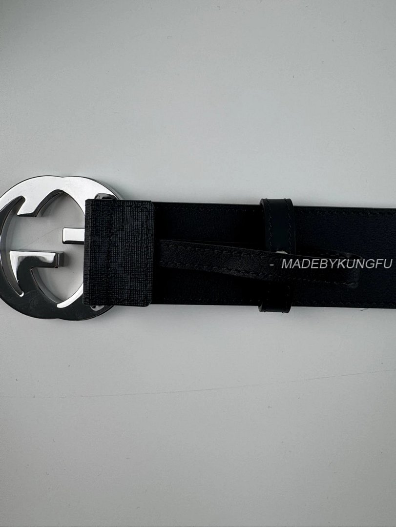【A+ Item ID 8397 GUCC1 Pair G“ High-End Hardware ” Canvas Leather Belt With Buckle (Me) - Image 20