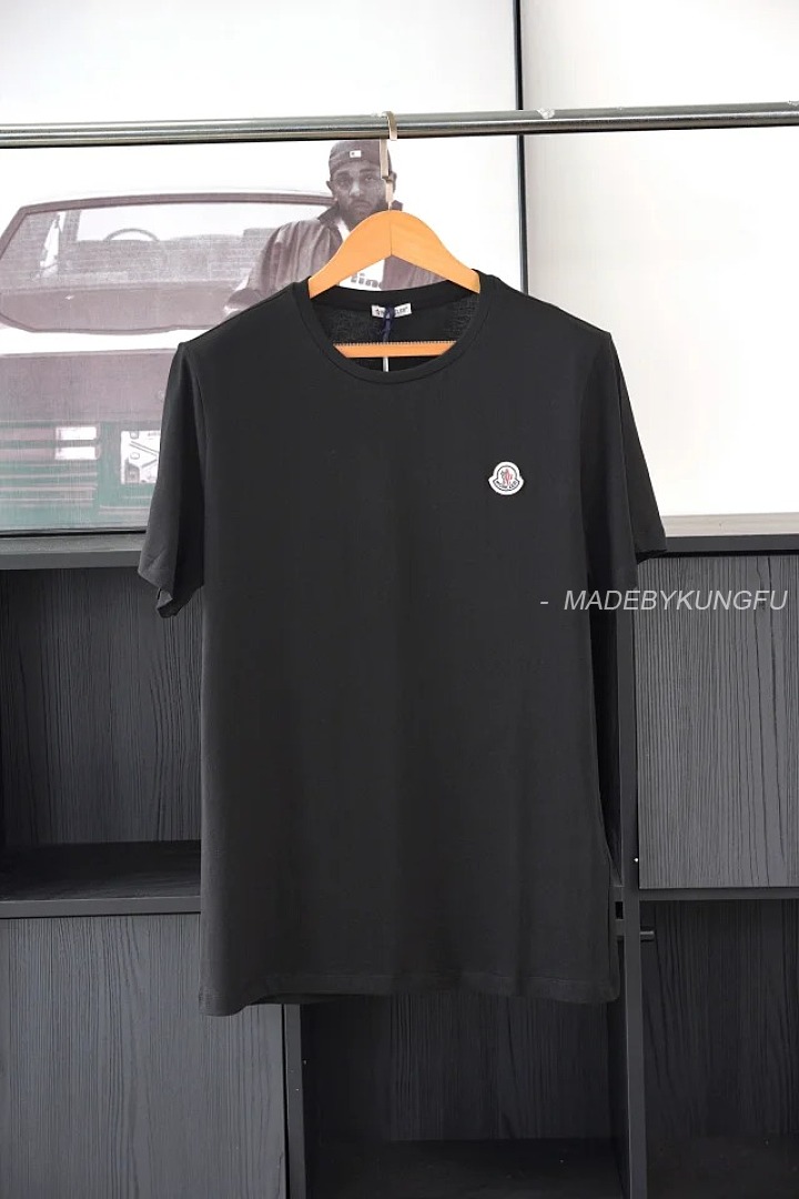 【A+ Item ID 9039 Mon Basic Black And White Gray Short Sleeved Custom Logo Solid Color Round Neck Sh - Image 38