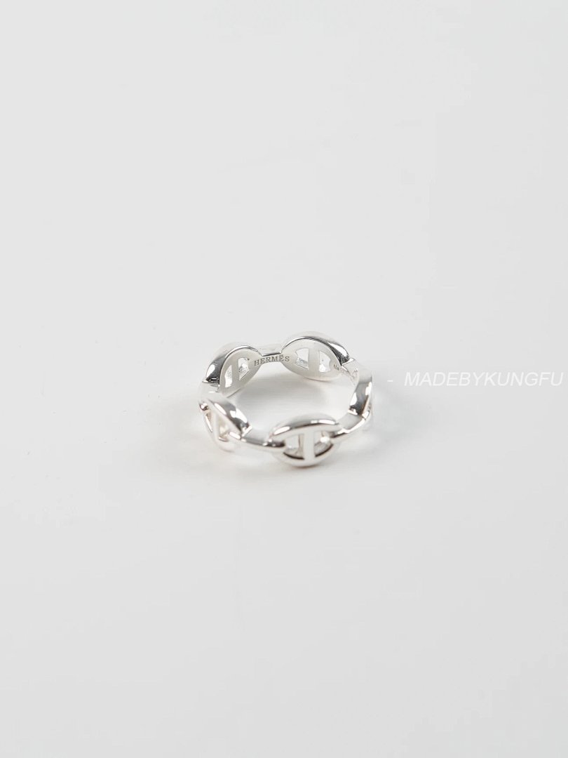 【A+ Item ID 8367 -Chaine-d'Ancre-Enchainee- Ring -925 (Pure Silver) - Image 4