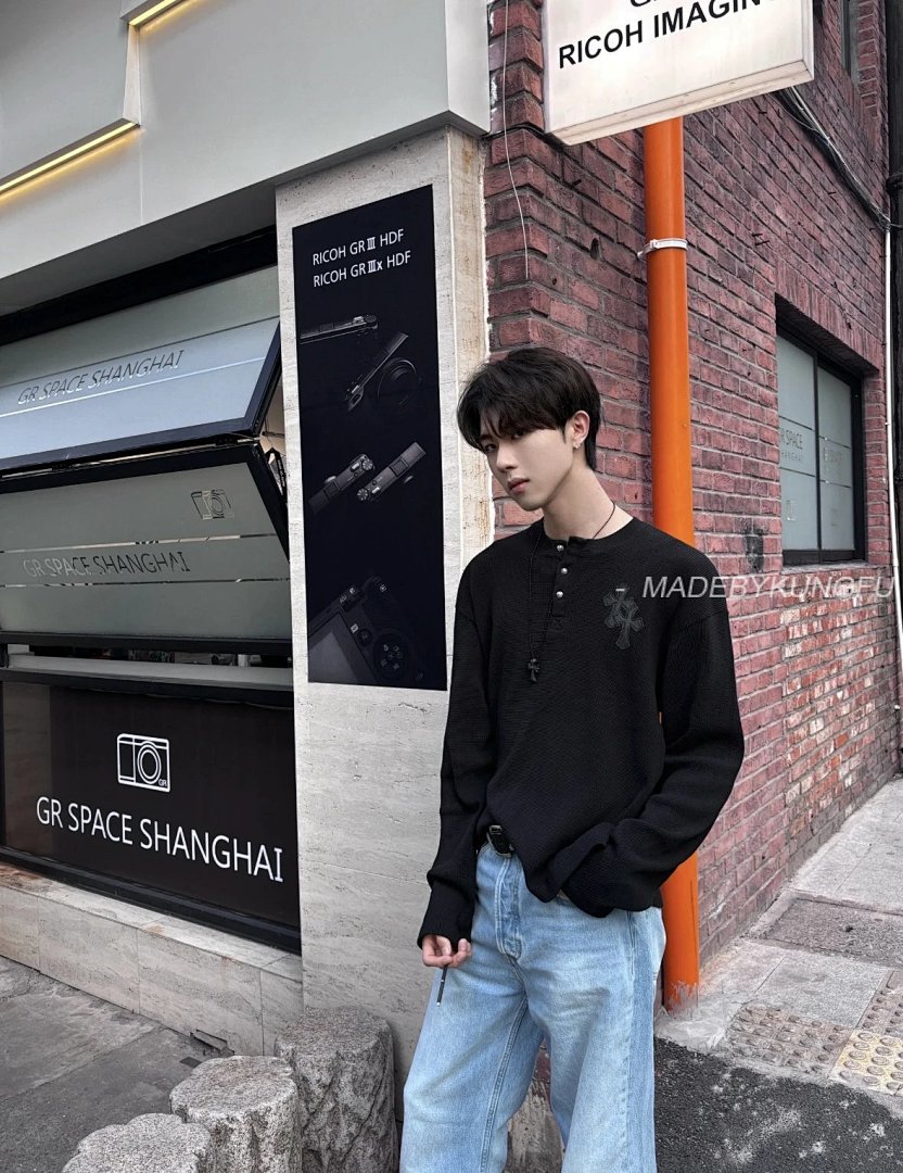 【A+ Crow Heart Waffle Long Sleeve - Image 27