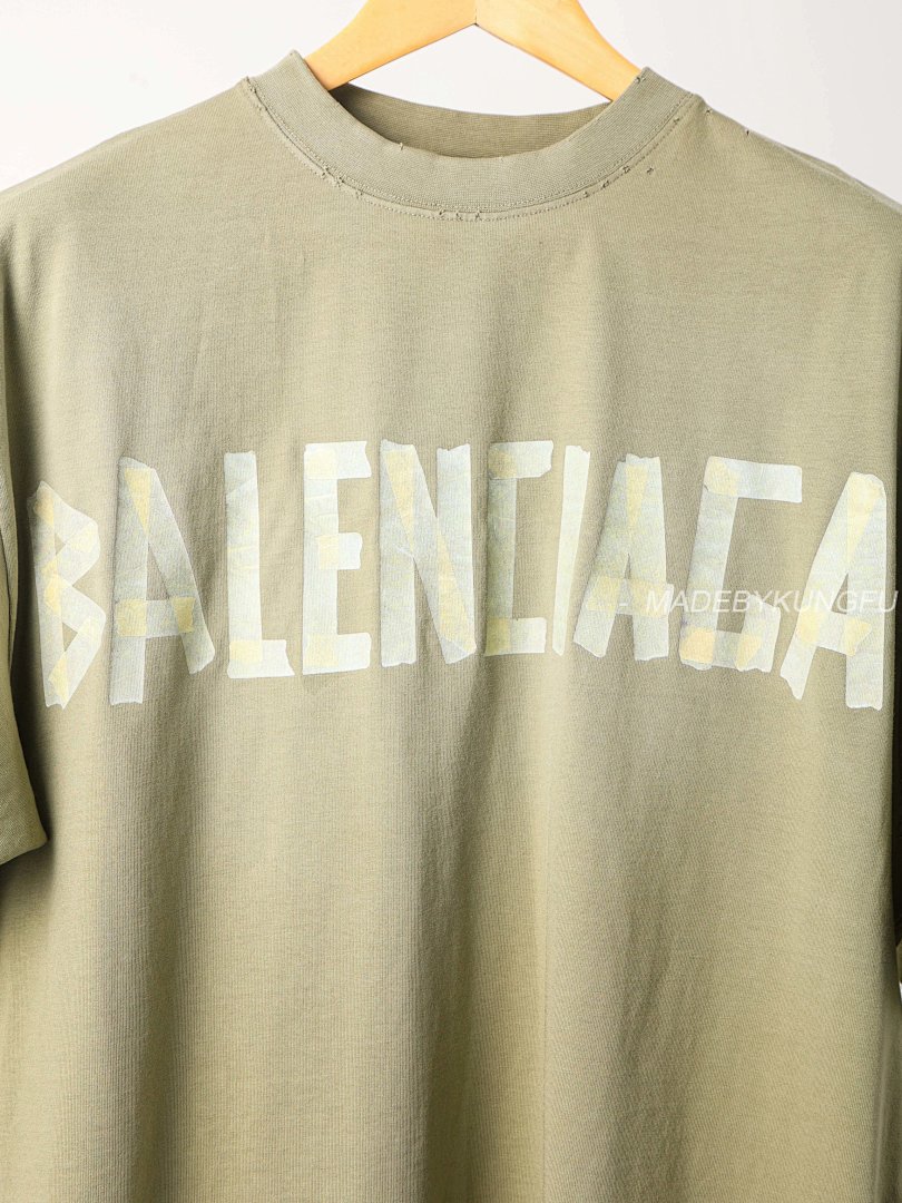 【A+ Item ID 8278 Balenc1Aga (Paris-2023S Pattern Paper Series Short Sleeves Retro) - Image 11