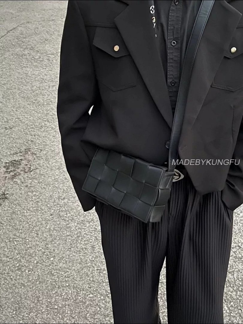 【A+ Item ID 8449 B0Ttega Veneta (Bottega CASSETTE Crossbody Bag -15 Grid Wo) - Image 5