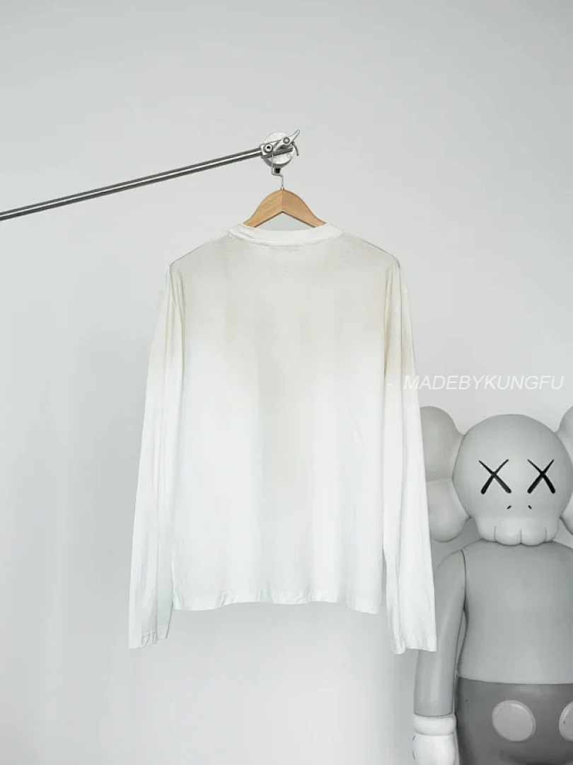 【A+ Item ID 9010 Acne Letter Print Round Neck Off Shoulder Long Sleeved Shirt - Image 23