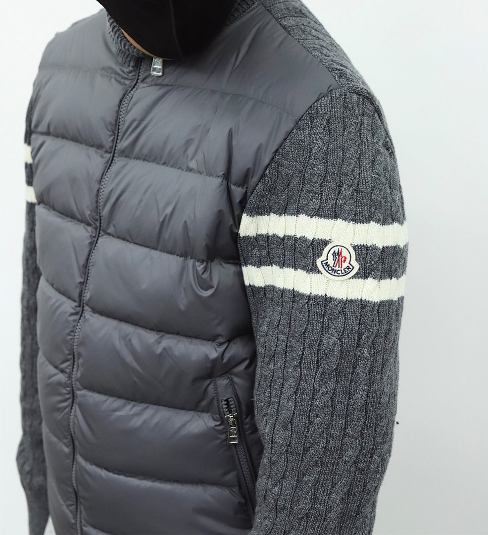 Other Mon Padded Corduroy Wool Cardigan (Grey) - Image 12