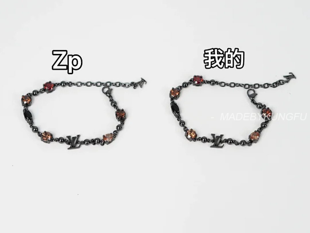 【A+ Item ID 9070 Light Brac 23 Show Brass Bracelet Gun Gray Precision Cut Artificial Gemstone Unise - Image 38