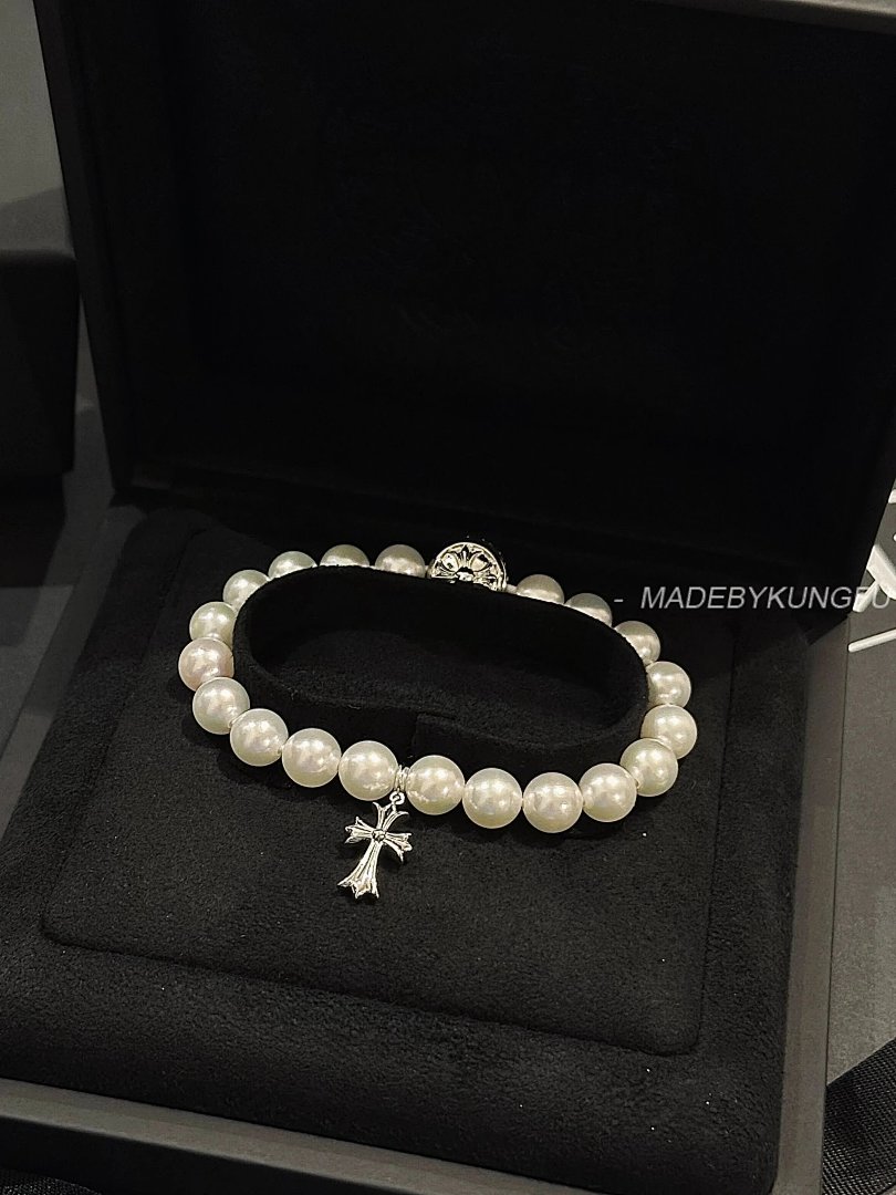 【A+ Item ID 8385 Two New Colors Added -Chrome-Hearts-CH- Crow Heart (Gemstone Bracelet) - Image 24