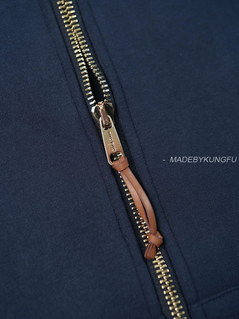 【A+ Item ID 8044 Miu SS24- Custom Hardware (Letter Logo Printed Zip Hooded Long-Sl) - Image 7