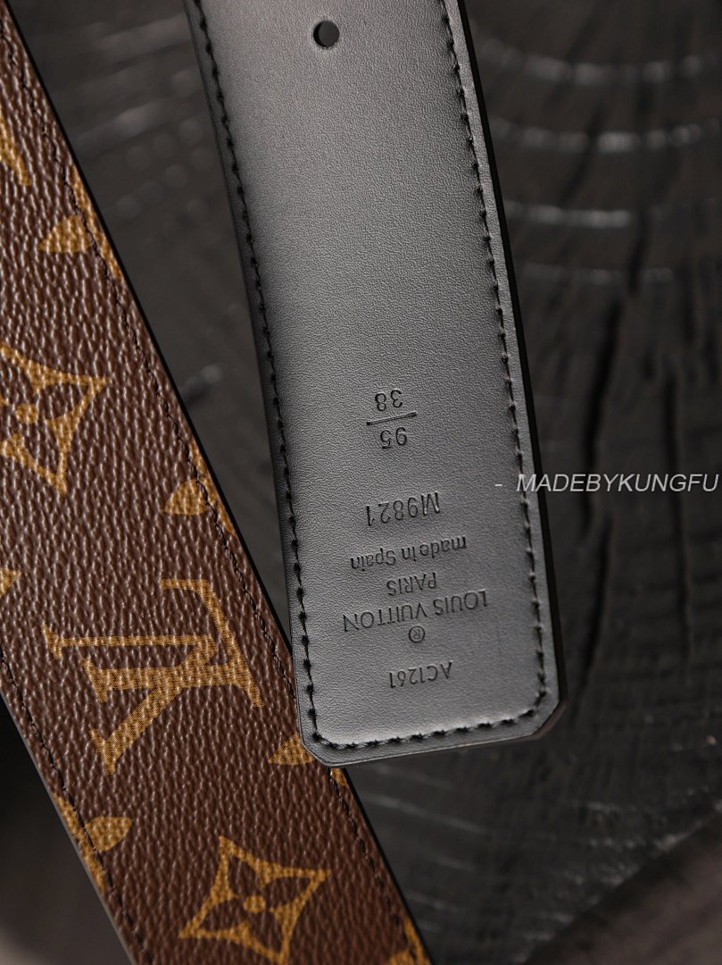 【A+ Item ID 8398 Haute Couture (Classic Brown Floral Belt -4Cm Width Coated Leathe) - Image 7