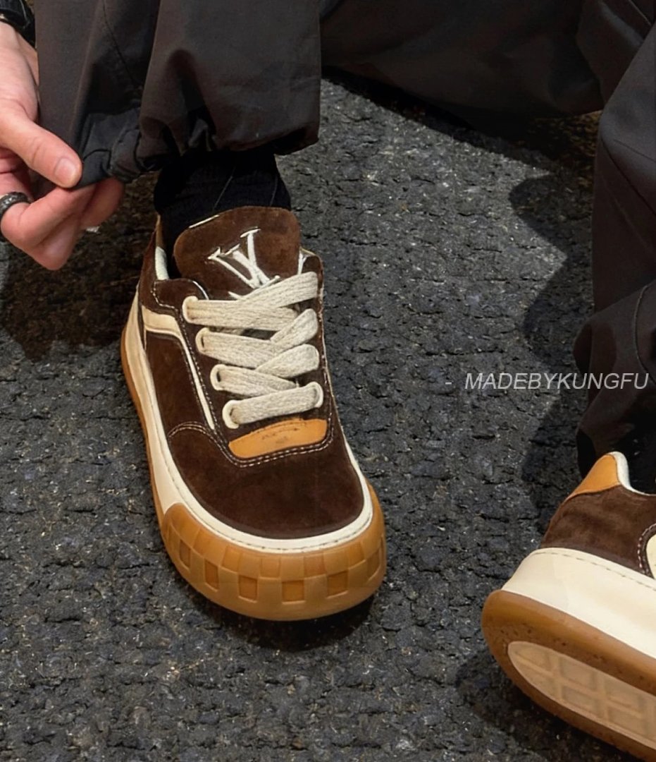 【A+ Item ID 9036 1V High End Custom Tilted Suede Calf Leather Round Toe Lace Up Biscuit Shoes Low T - Image 11