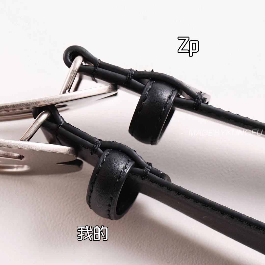 【A+ Item ID 8394 Balenc1Aga (Paris-2024FW Double Ring Silver Buckle Belt Imported) - Image 17