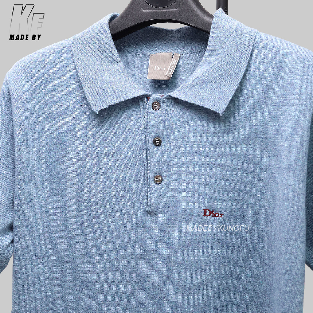 Other Or Wool Blended Knitted Polo Shirt - Image 21