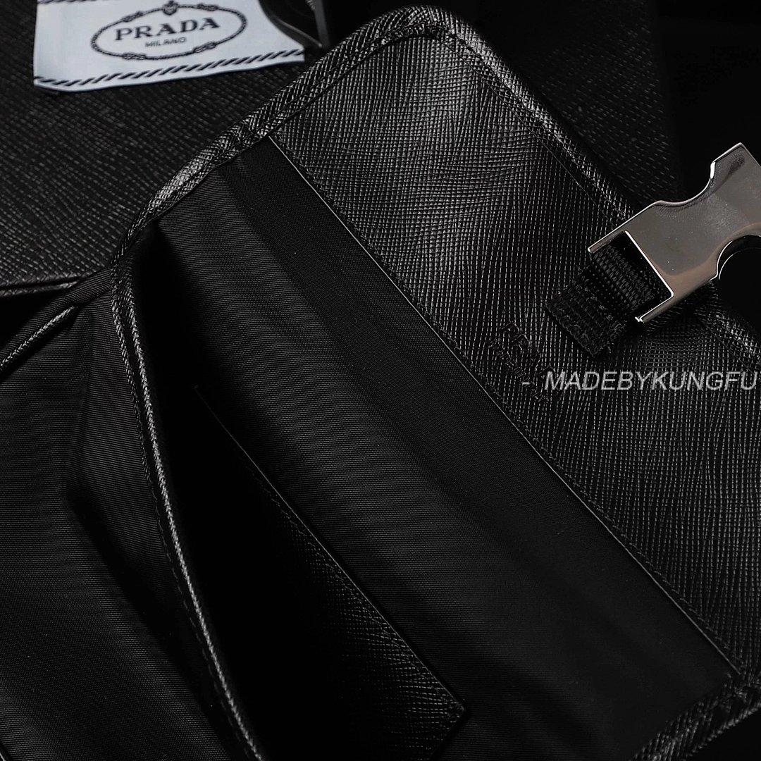 【A+ Item ID 8506 Prad Nylon Leather Phone Bag Tested To Hold 2 Max Models (With Card) - Image 17