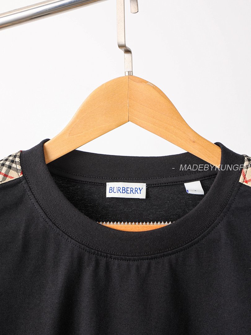 【A+ Item ID 8297 Burberr-BBR-2024Ss- Shoulder Check Web Short Sleeves (W) - Image 8