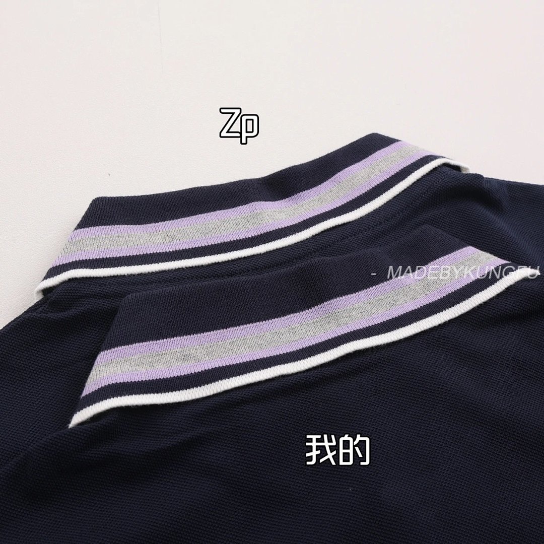 【A+ Item ID 8313 GUCC1-GC-2024Ss-Basic Striped Collar Polo Shirt (High Setting Bead Co) - Image 12
