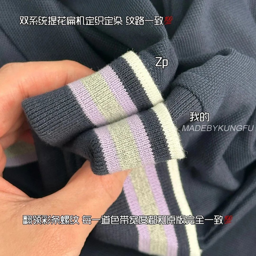 【A+ Item ID 8313 GUCC1-GC-2024Ss-Basic Striped Collar Polo Shirt (High Setting Bead Co) - Image 7