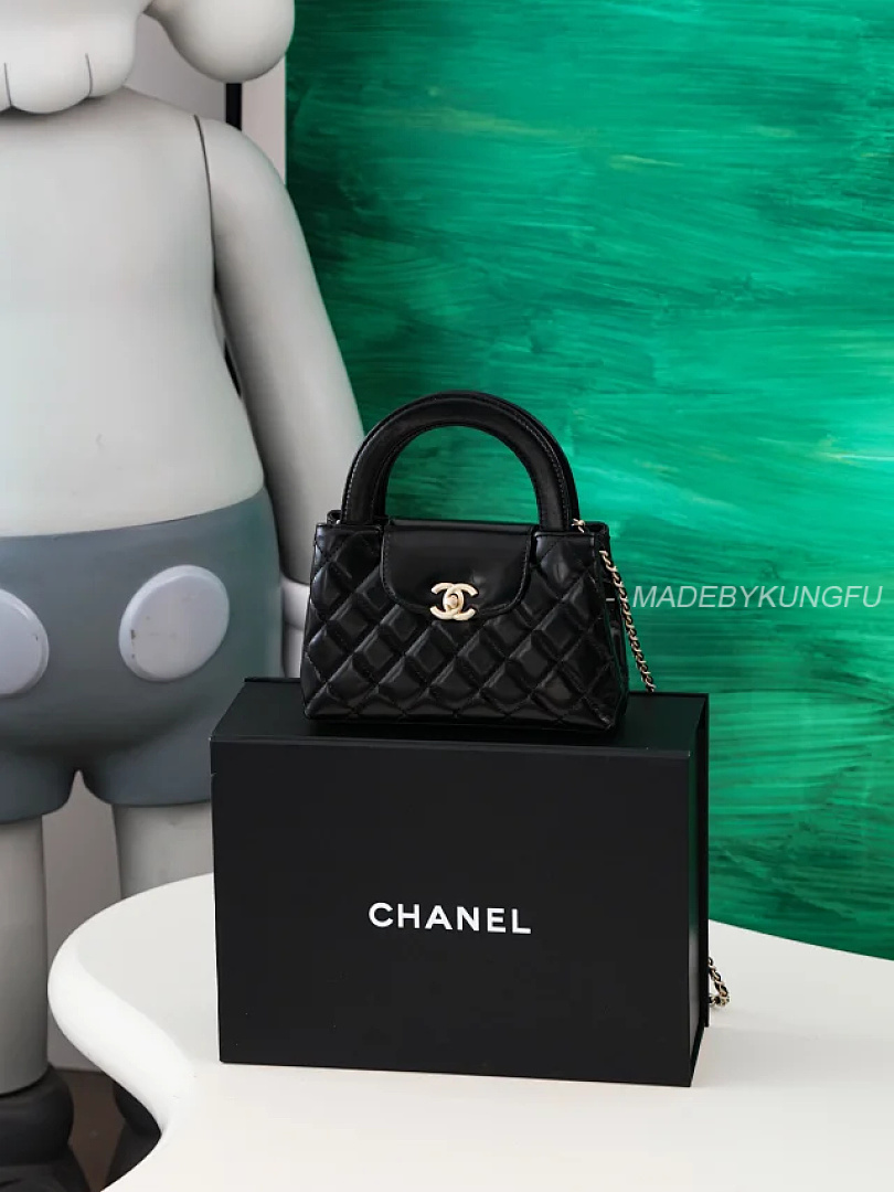 【A+ Item ID 9057 CHANE1 Kelly Diamond Patterned Cowhide Chain Carrying Shoulder Bag - Image 29