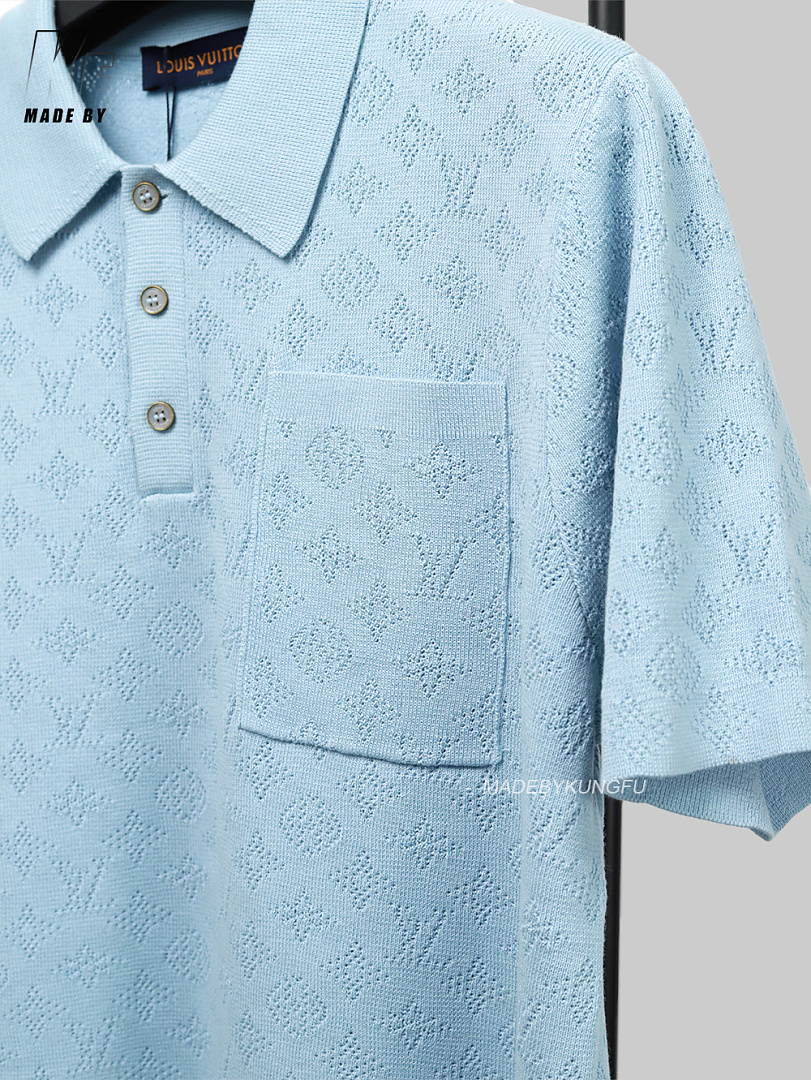 Other 1V Hollow-Out Pocket Knitted Polo - Image 14