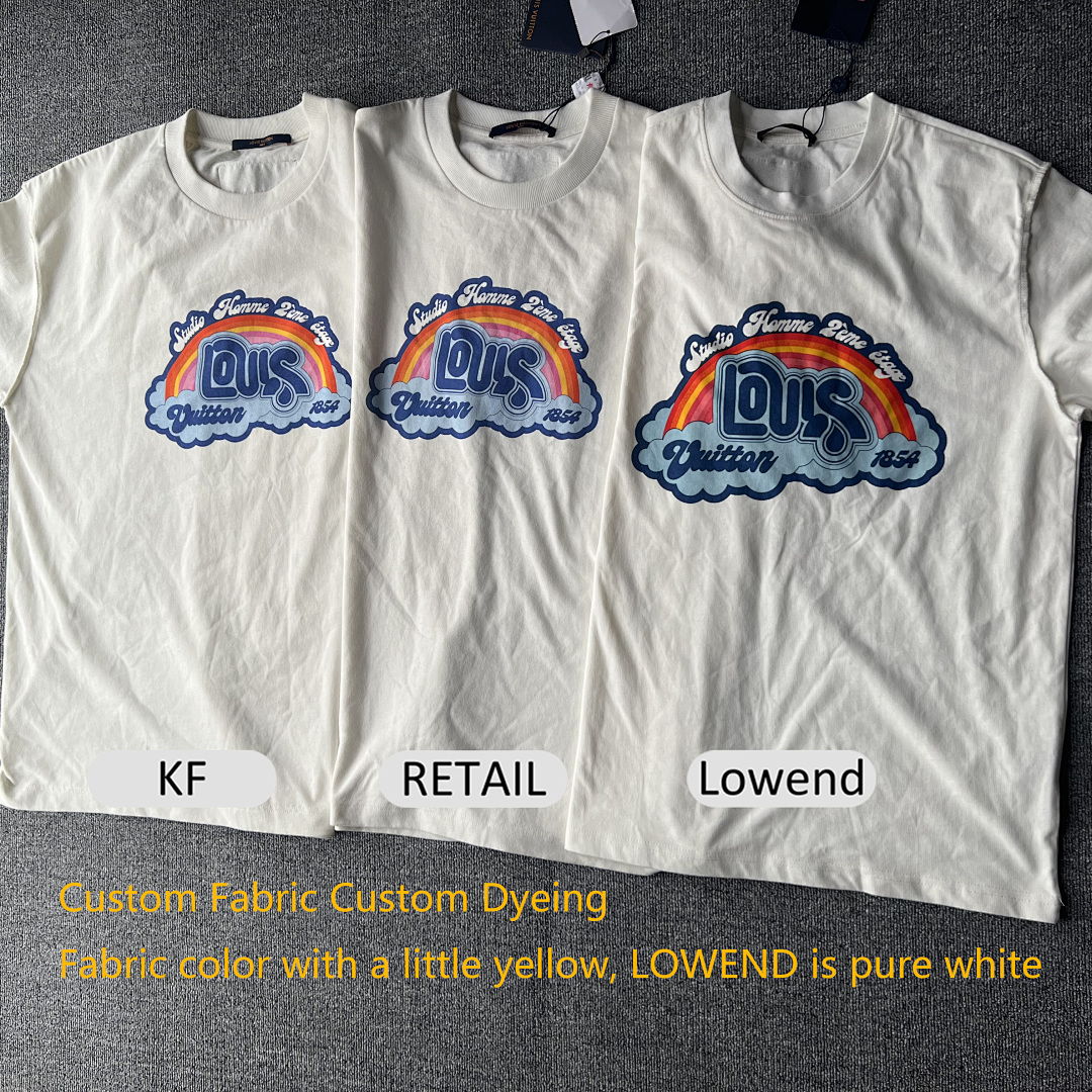 Other LV Rainbow Tee 269Yuan (Imported Slurry, No Fluorescence) - Image 31