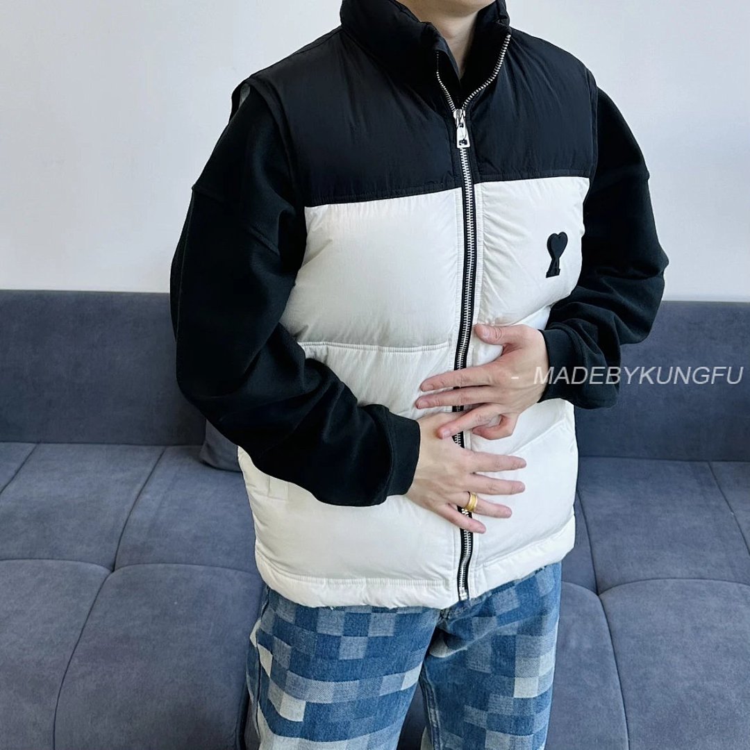 【A+ Item ID 8101 AM1PARIS-Am1 Down Vest (Heart Relief Chest Badge Available In) - Image 21