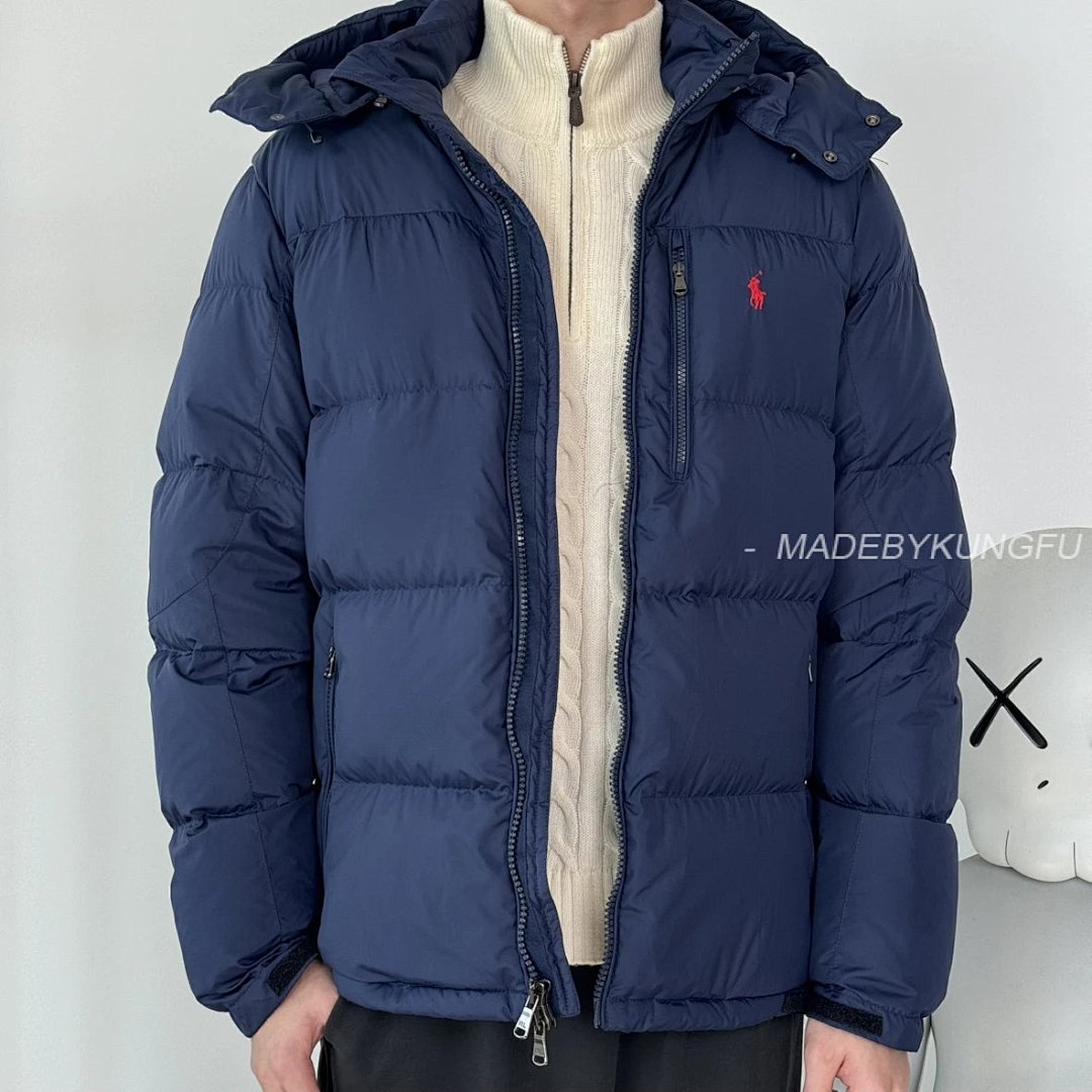 【A+ Item ID 8133 Raff FW24 Solid Color Down Jacket “80 White Duck ” Zipper Hooded