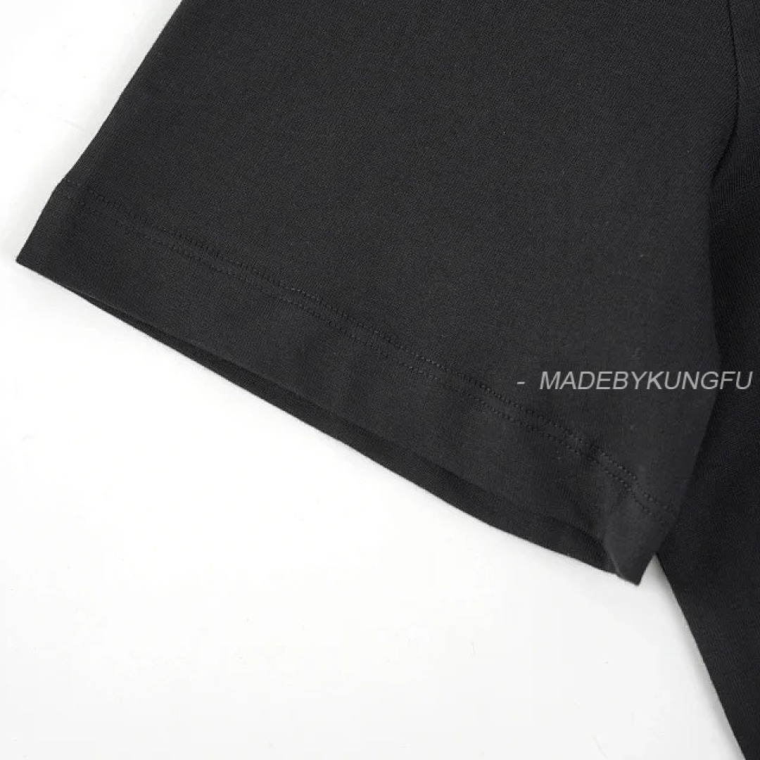 【A+ Item ID 9039 Mon Basic Black And White Gray Short Sleeved Custom Logo Solid Color Round Neck Sh - Image 22