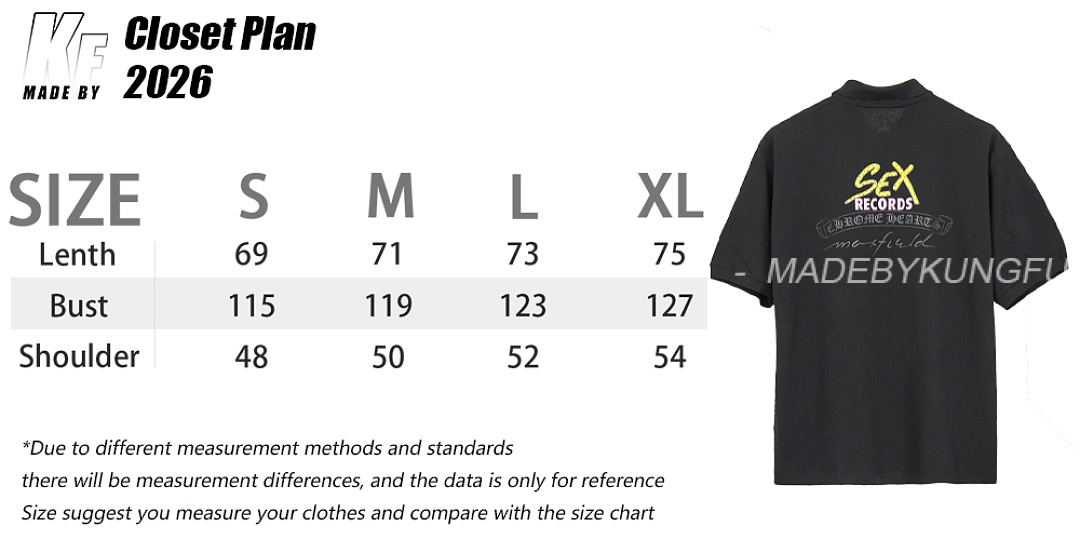 【A+ Item ID 9068 CH Mattyboy Sex Record Exhibition Limited POLO Vermilion Printed - Image 2