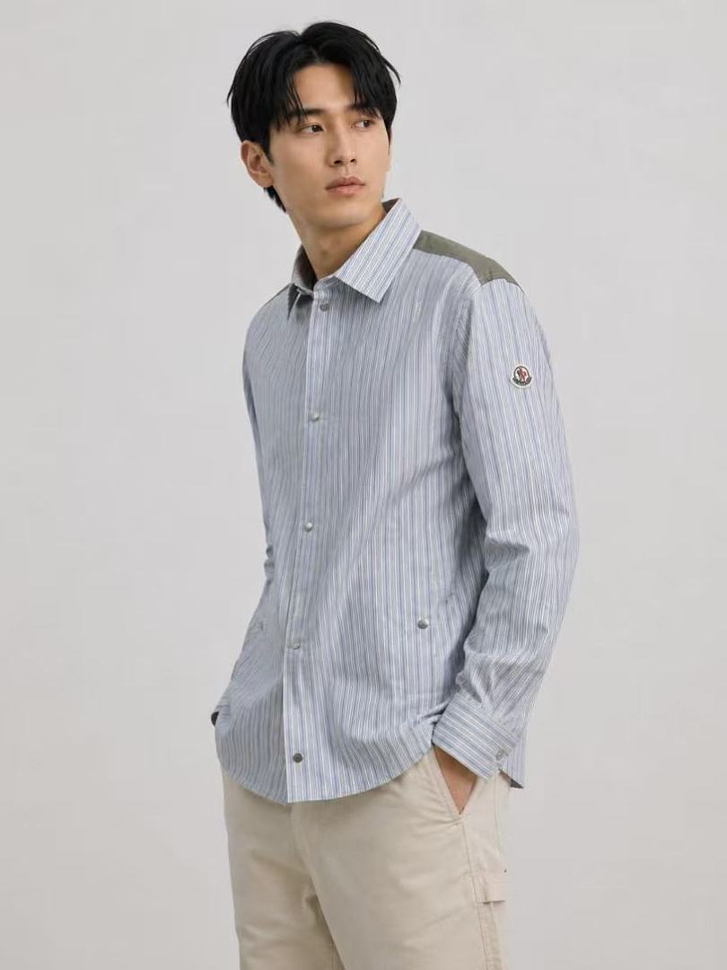 Christian Louboutin MON Striped Patchwork Shirt - Image 5