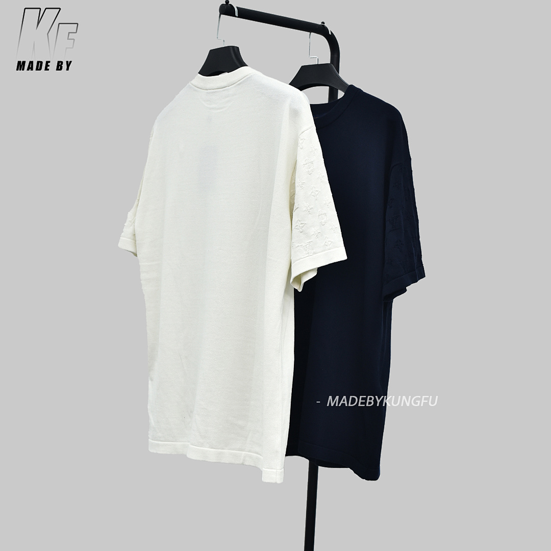 Other 1V Knit Sleeve Jacquard Tee - Image 27