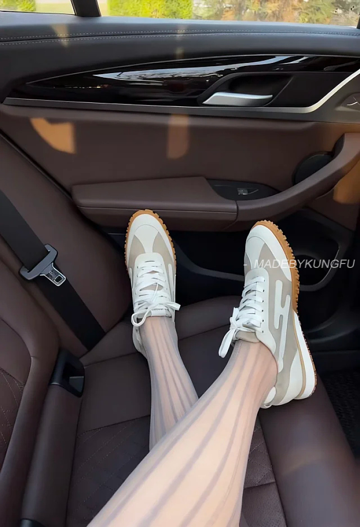 【A+ Item ID 9067 Hermes Sheepskin Vegetable Tanning Round Head Strap German Training Shoes Low Top - Image 5