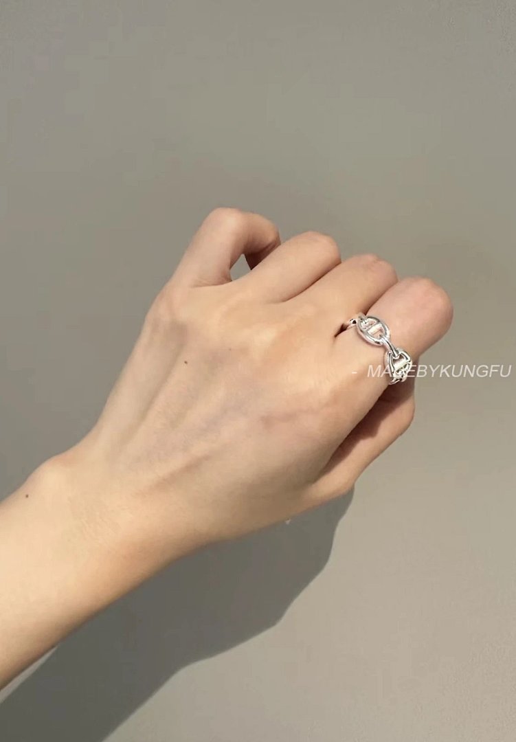 【A+ Item ID 8367 -Chaine-d'Ancre-Enchainee- Ring -925 (Pure Silver) - Image 19