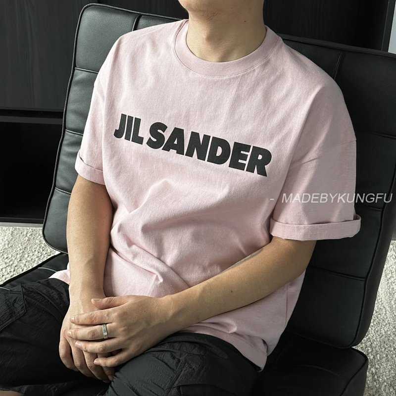 【A+ Item ID 8316 JIL (_Fixed Dye Fabric_ Pink Printed Short Sleeved Logo Letter Printe), photo 1